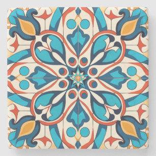 Posavasos De Piedra Crea tu Propio Estilo Talavera Naranja Amarillo Az