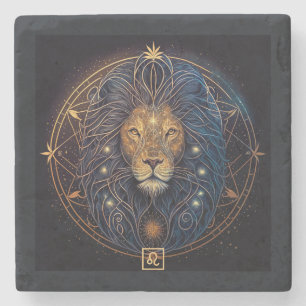 Posavasos De Piedra Crea Tu Propio Leo Místico