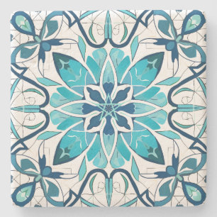 Posavasos De Piedra Crea tu Propio Turquesa Falso al Estilo Talavera
