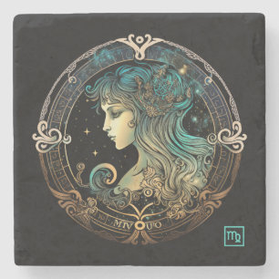 Posavasos De Piedra Crea tu propio Virgo celestial