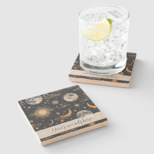 Posavasos De Piedra Crea tus propios paisajes nubosos lunares celestia