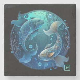 Posavasos De Piedra Crea tus propios Piscis celestiales