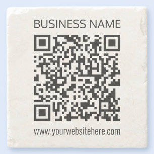 Posavasos De Piedra Crea un código QR empresarial al instante y texto