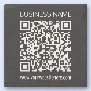Posavasos De Piedra Crea un Código QR Instantáneamente con la URL de t