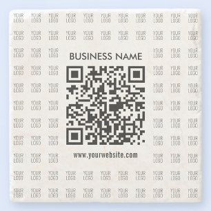 Posavasos De Piedra Crear instantáneamente código QR escaneable y patr