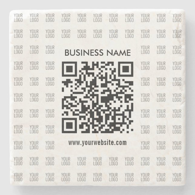 Posavasos De Piedra Crear instantáneamente código QR escaneado y patró (Anverso)