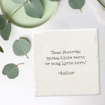 Posavasos De Piedra Crear su propia cita de máquina de escribir<br><div class="desc">Crea tu propia montaña de piedra de comillas personalizados. Presenta una tipografía minimalista de máquina de escribir de época.</div>