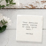 Posavasos De Piedra Crear su propia cotización<br><div class="desc">Cree su propia montaña de comillas personalizados. Presenta una tipografía de máquina de escribir minimalista.</div>