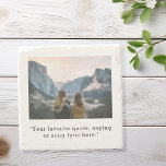 Posavasos De Piedra Crear su propia foto de cita Personalizado<br><div class="desc">Crea tu propia cita personalizado y una montaña de fotos personalizada. Presenta una de sus fotos y texto favoritos en la tipografía moderna minimalista.</div>