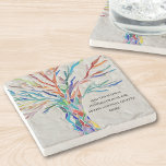 Posavasos De Piedra Crear su propia oferta motivacional/Inspiradora<br><div class="desc">Esta única montaña rusa está decorada con un colorido diseño de un árbol de la vida en mosaico. Añade tu cita elegida para personalizarla. Haga clic en Personalizar Más adelante para editar el tipo de letra, el tamaño de la fuente y el color de la fuente. Original Mosaico © Michele...</div>