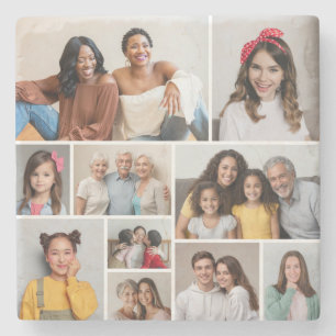 Posavasos De Piedra Crear su propio Collage de fotos de 10