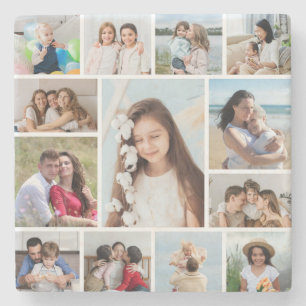 Posavasos De Piedra Crear su propio Collage de fotos de 13