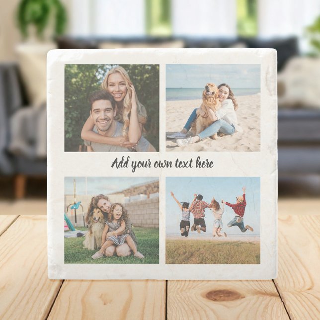 Posavasos De Piedra Crear su propio Collage de fotos de 4 (Subido por el creador)