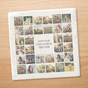Posavasos De Piedra Crear su propio Collage de fotos personalizado