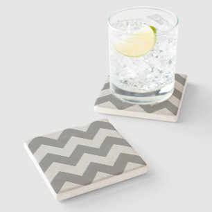 Posavasos De Piedra Crear su propio gran patrón de zigzag de carbón ve