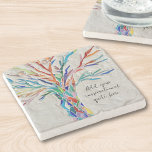 Posavasos De Piedra Crear su propio mensaje Inspirador<br><div class="desc">Esta única montaña rusa está decorada con un colorido diseño de un árbol de la vida en mosaico. Añade tu cita o mensaje inspirador elegido para personalizarlo. Puede editar el tipo de letra, el tamaño del tipo de letra y el color del tipo de letra. Original Mosaico © Michele Davies....</div>