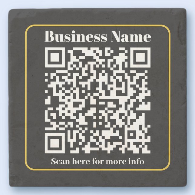 Posavasos De Piedra Crear un código QR comercial digitalizable instant (Subido por el creador)