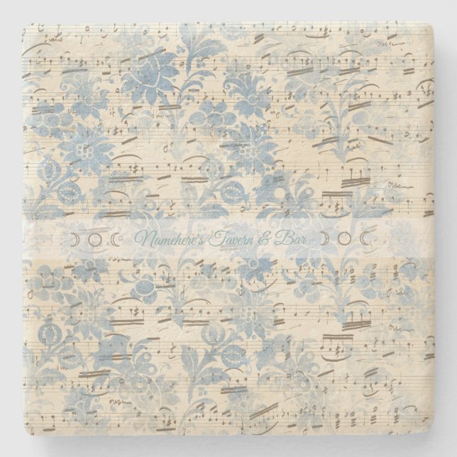 Posavasos De Piedra Create Your Own Blue Brocade Sheet Music (Anverso)