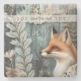 Posavasos De Piedra Create Your Own Botanical Red Fox