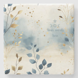 Posavasos De Piedra Create Your Own Golden Summer Leaves Minimilist