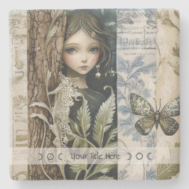 Posavasos De Piedra Create Your Own Mystical Maiden Botanical