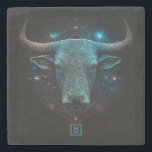 Posavasos De Piedra Create Your Own Mystical Taurus<br><div class="desc">This coaster features enchanting artwork that you can customize by personalizing them to decorate your home & ritual space or for every day use. Perfect for adding a personal touch to any handfasting, wedding, or special occasion, they also make terrific gifts for friends, family & your sister witches. Inspired by...</div>