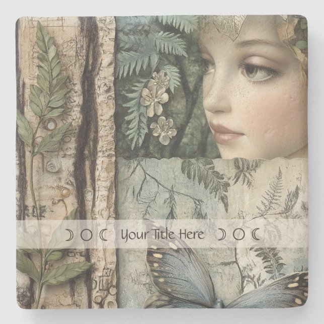 Posavasos De Piedra Create Your Own Secret Garden Botanical Witch (Anverso)