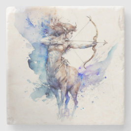 Posavasos De Piedra Create Your Own Watercolor Sagittarius