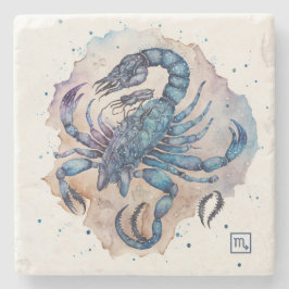 Posavasos De Piedra Create Your Own Watercolor Scorpio