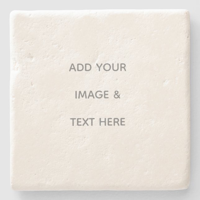 Posavasos De Piedra Create Your Own white  (Anverso)