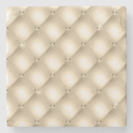Posavasos De Piedra Crema de oro Champagne Diamond