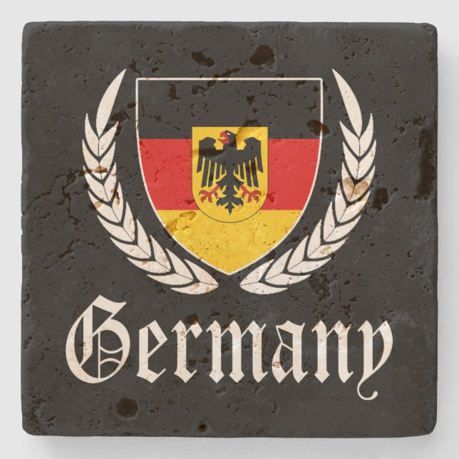 Posavasos De Piedra Crest de Alemania (Anverso)