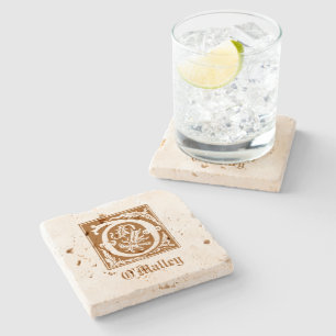 Posavasos De Piedra Criaturas míticas del siglo XVI, capital decorativ