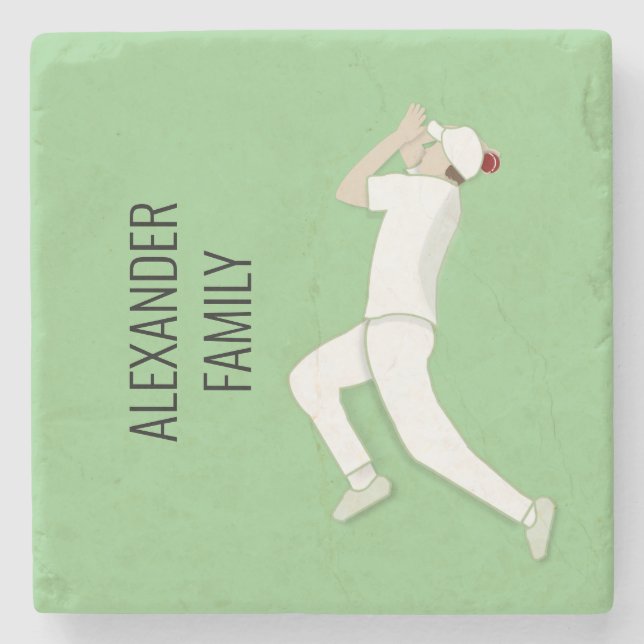 Posavasos De Piedra Críquet (Anverso)