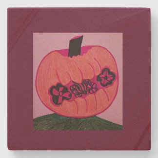Posavasos De Piedra Crisálida en una calabaza