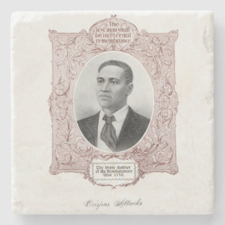 Posavasos De Piedra Crispus Attucks: Mártir de la Revolución Americana