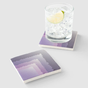 Posavasos De Piedra Cristales morados