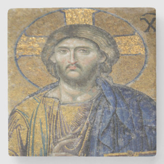 Posavasos De Piedra Cristo Pantocrador Mosiac Icónico Religioso Romano