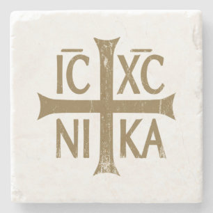 Posavasos De Piedra Cristograma ICHC NIKA