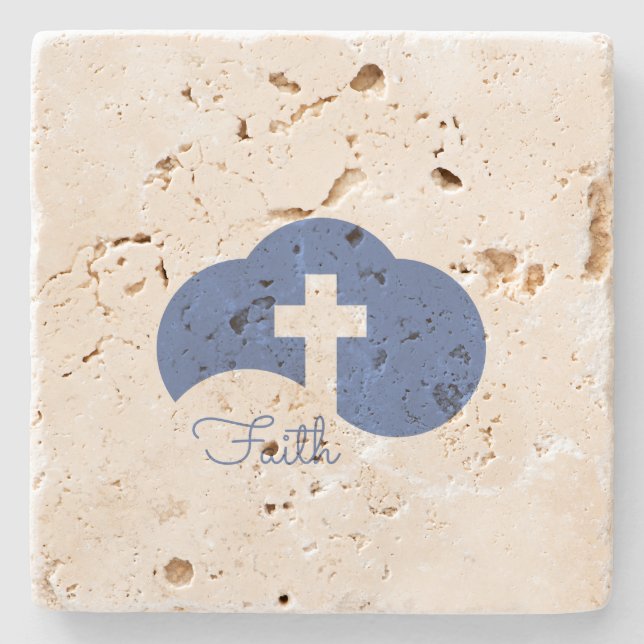 Posavasos De Piedra Cruz de Nube (Anverso)