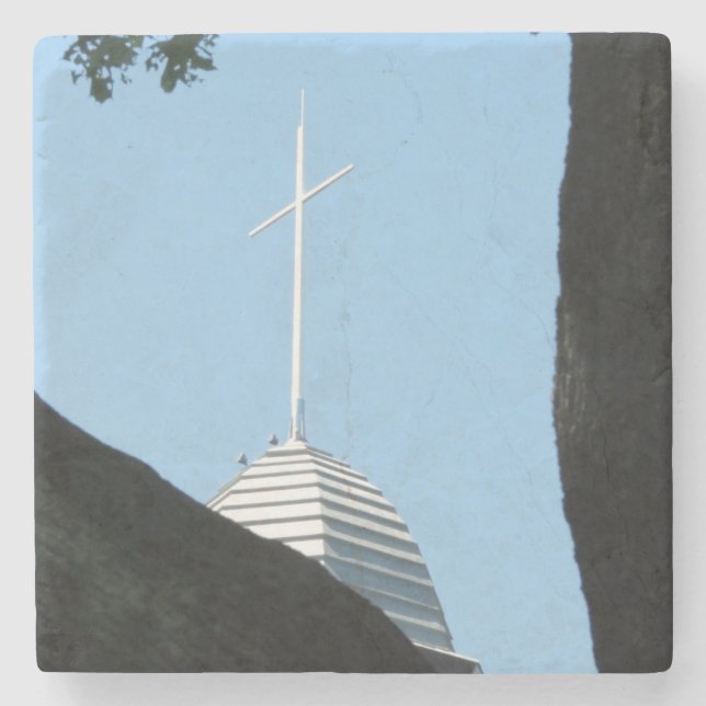 Posavasos De Piedra Cruz del Tabernáculo - Viñedo de Martha (Anverso)