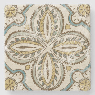 Posavasos De Piedra Cuadrado No-Embellecido III del batik