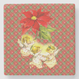 Posavasos De Piedra Cuadros de Navidad con Ángeles