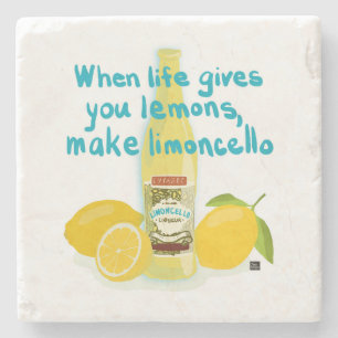 Posavasos De Piedra Cuando la Vida te Da Limones - Haz Limoncello