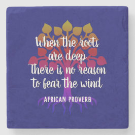 Posavasos De Piedra CUANDO LAS RAÍCES SON PROFUNDAS Citas Inspiradoras