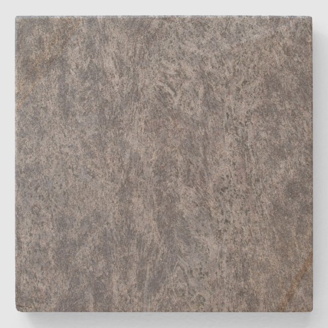 Posavasos De Piedra Cubierta cuadrada de mármol gris (Anverso)