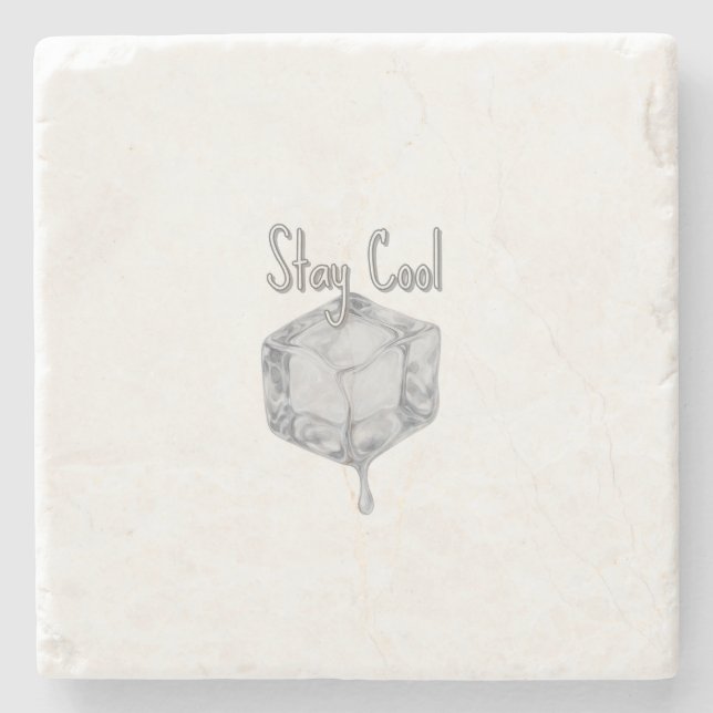 Posavasos De Piedra Cubo de hielo Stay Guay Melting (Anverso)