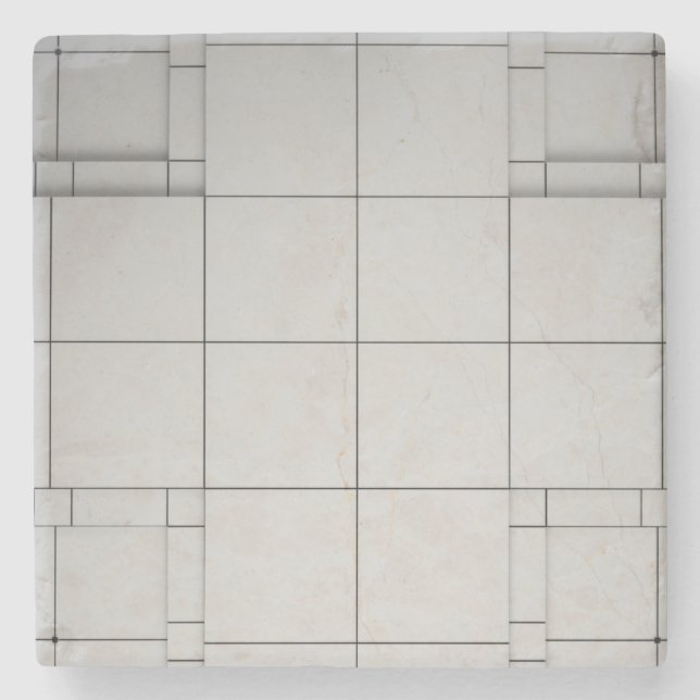 Posavasos De Piedra Cubos abstractos (Anverso)