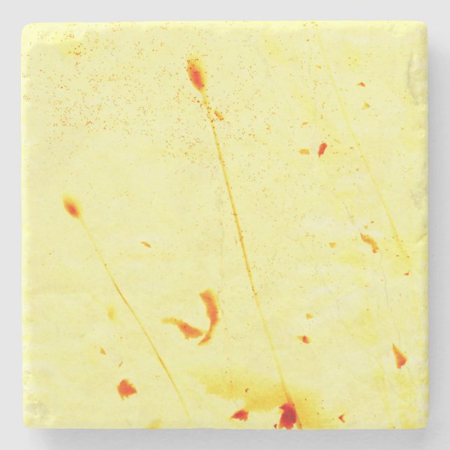 Posavasos De Piedra Cuchillos de amapola secos (Anverso)