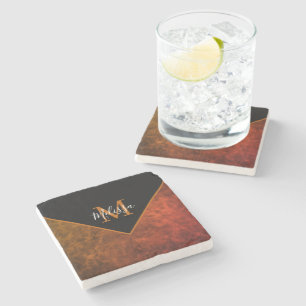 Posavasos De Piedra Cuero crudo personalizado personalizado 